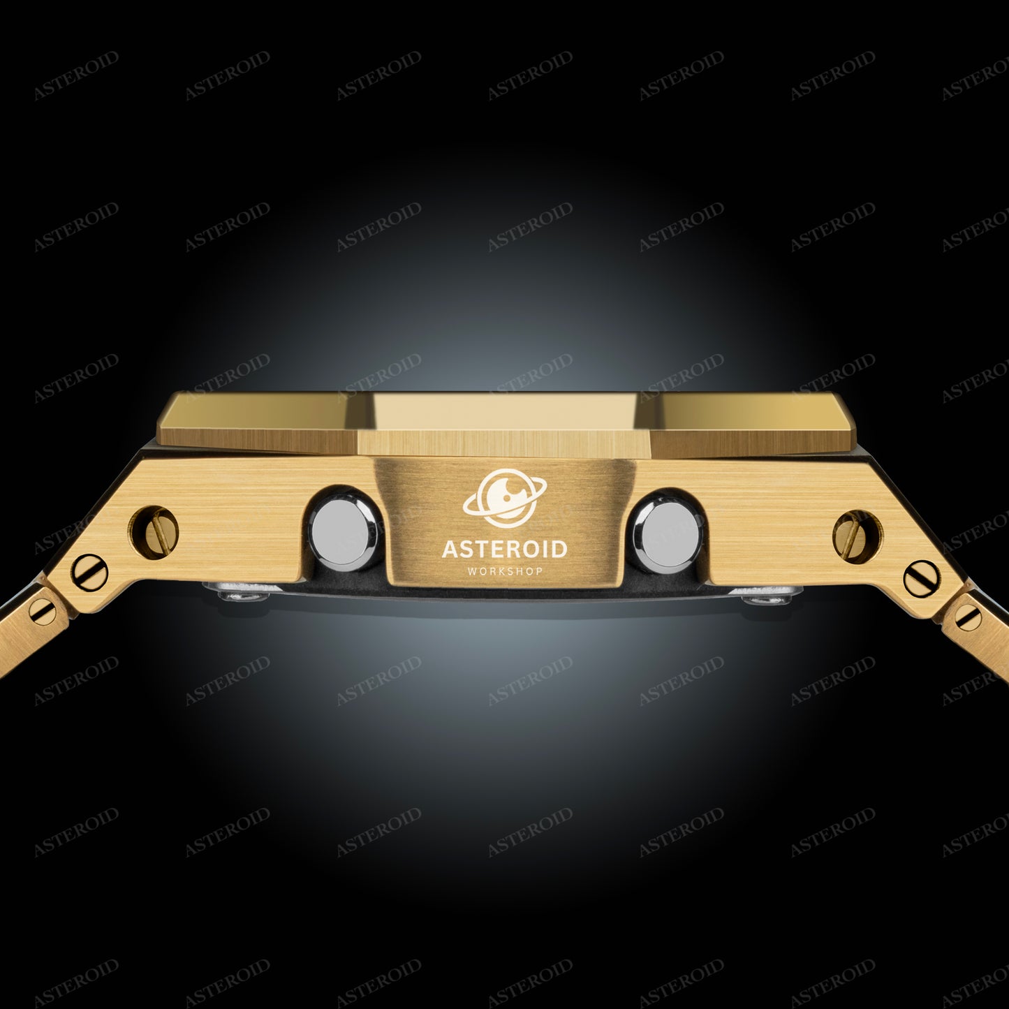 Gold Case Metal Strap Tiffany Black Time Mark Tiffany Dial
